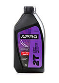Олива моторна 2-х тактна напівсинтетика APRO 1л