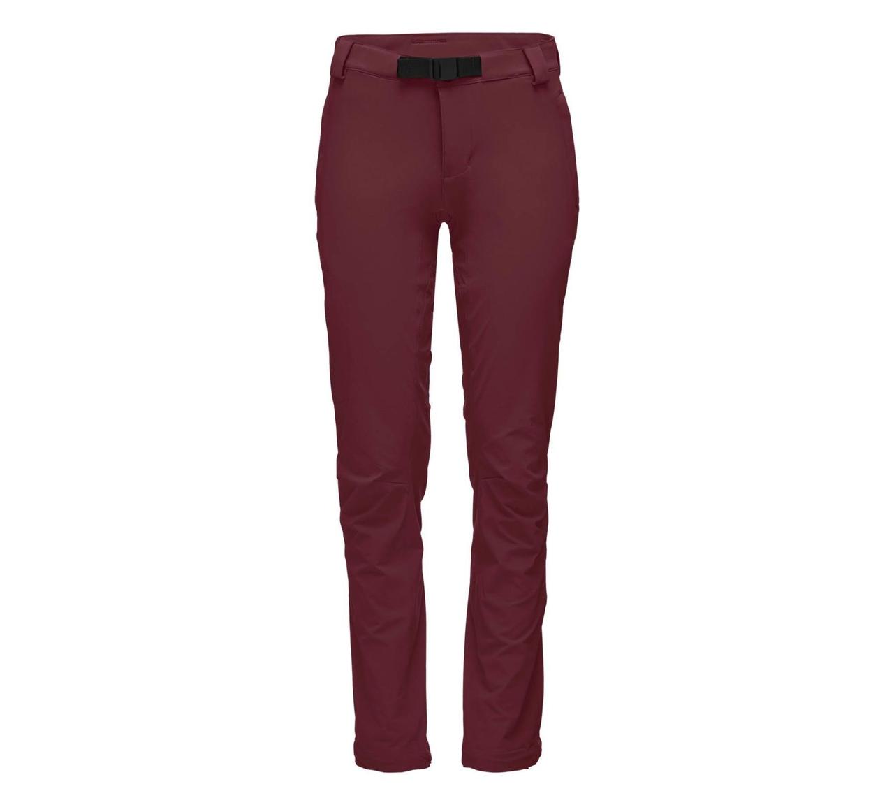 Штани жіночі Black Diamond Alpine Pants Softshell, XS - Bordeaux (BD QP9E.602-XS)