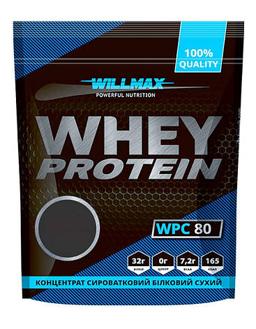 Сироватковий протеїн Willmax Whey Protein 80% 920 г зі смаком, фото 2