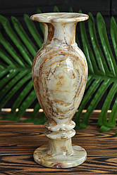 Ваза з натурального каменю онікс, 19.5х7.5 см (колір, як на фото)