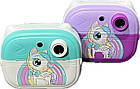 Дитячий цифровий фотоапарат митевого друку із дисплеєм Print Camera Q9 міні принтер Единоріг, фото 3