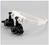 Бінокулярні окуляри-лупи TH-9202 з LED-підсвіткою, 4 змінні лінзи, пластик: 10X, 15X, 20X, 25X, фото 6