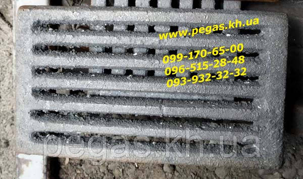 Колосник рушта чавунний 240х135 мм на піч, мангал, барбекю, фото 1
