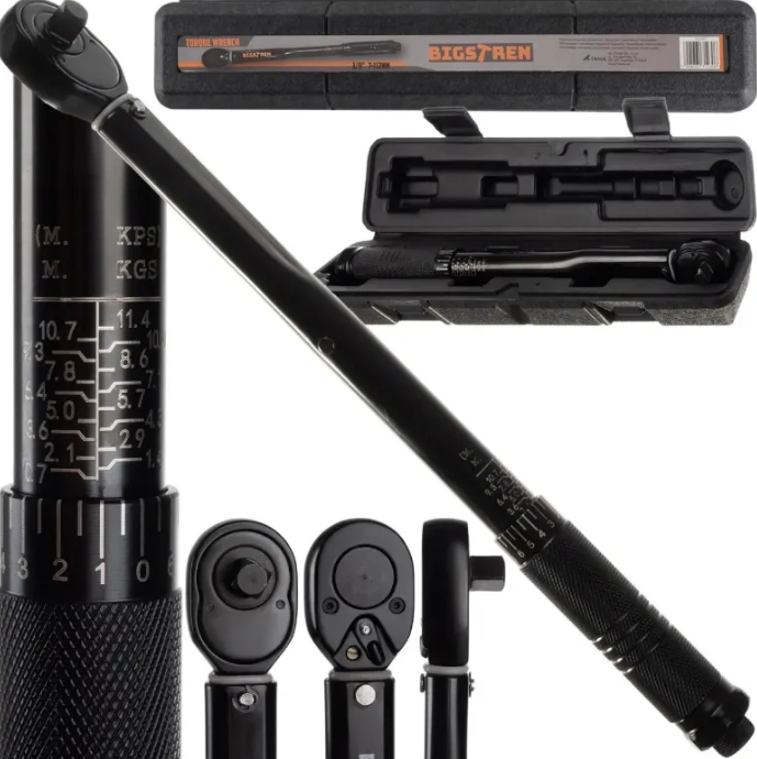 Динамометричний ключ 3/8 7-112 Нм Bigstren 22097, фото 1