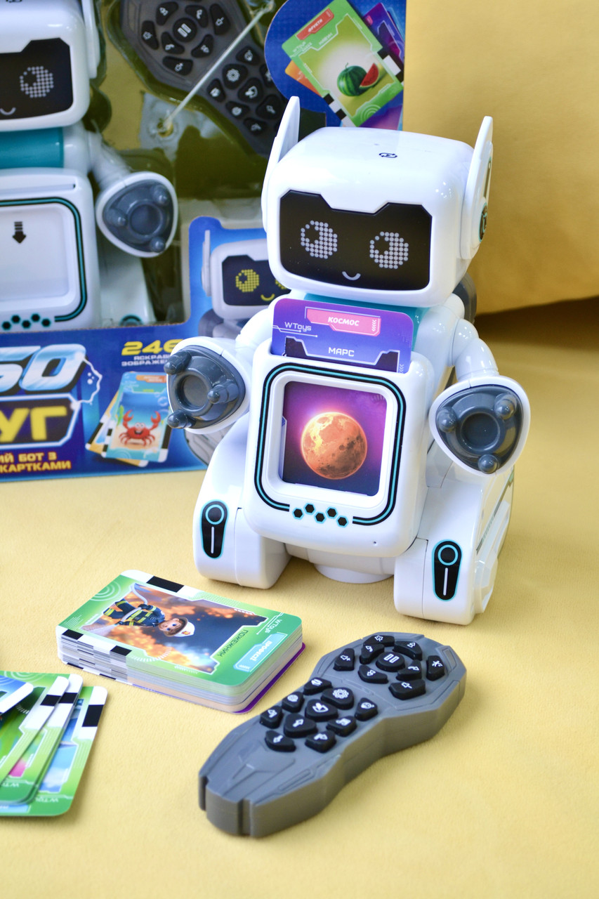 Робот-картрідер на радіокеруванні WToys РобоДруг укр мовою, фото 1