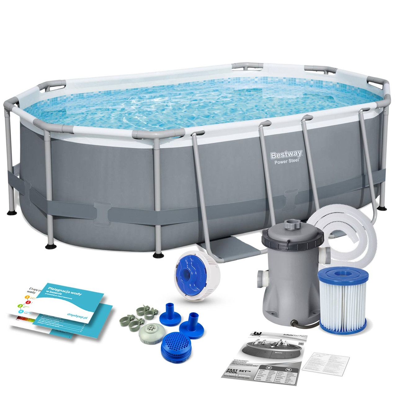 Басейн каркасний 10в1 Bestway 5614A 305 x 200 x 84 см, фото 1