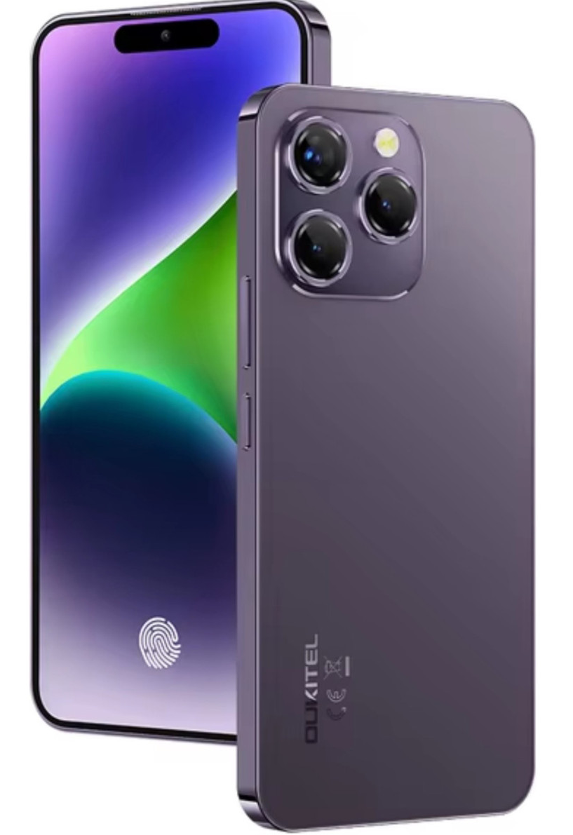Смартфон OUKITEL P1 8/256GB Purple AMOLED Display NFC Helio G99 6.7"120Hz + скло + чохол