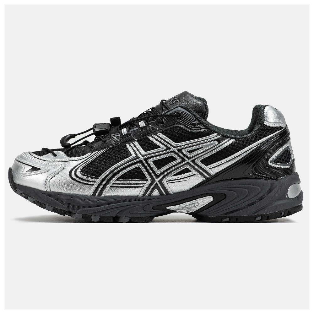 Чоловічі кросівки Asics Gel-Kahana TR V4 Carbon Black, сріблясто-чорні шкіряні кросівки асікс гель кахана тр в4