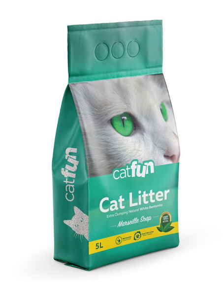 Catfun наповнювач бентонітовий 5 л (з ароматом марсельського мила)