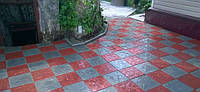 Тротуарная плитка "Тучка" 300х300х30 мм; Красный