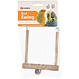 Гойдалки для птахів Flamingo Wooden Swing, дерев'яні з дзвіночком 13 x 12 см, фото 3