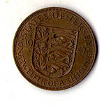 Джерсі 1/12 шилінга, 1947 рік Король Георг VI №2908, фото 2