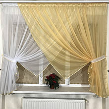 Кухонні фіранки №405 абрікос