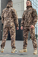 Штурмовий чоловічий костюм Softshell армійська демісезонна військова форма піксель для військовослужбовців EKO