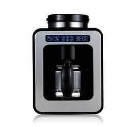 Кавоварка Ardesto крапельна 0.5л, зерно + мелена, дисплей, сріблясто-чорний, FCM-DG064
