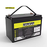 Аккумулятор Li-FePO 12.8V, 120Ah, 100А, 4000 циклов із вбудованим bms LP-12120 LiitoKala, фото 7