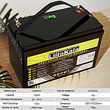 Аккумулятор Li-FePO 12.8V, 120Ah, 100А, 4000 циклов із вбудованим bms LP-12120 LiitoKala, фото 9