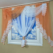 Ламбрекен фіранка 2м Амалія персиковий, фото 4