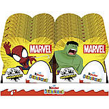 Набір шоколадних яєць Kinder Überraschung Classic-Ei Marvel 4 шт х 20г, фото 4