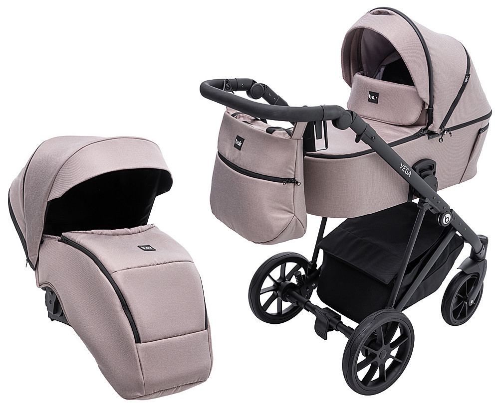 Коляска 2 в 1 Bair Vega Soft VS-02 sand капучино, фото 1