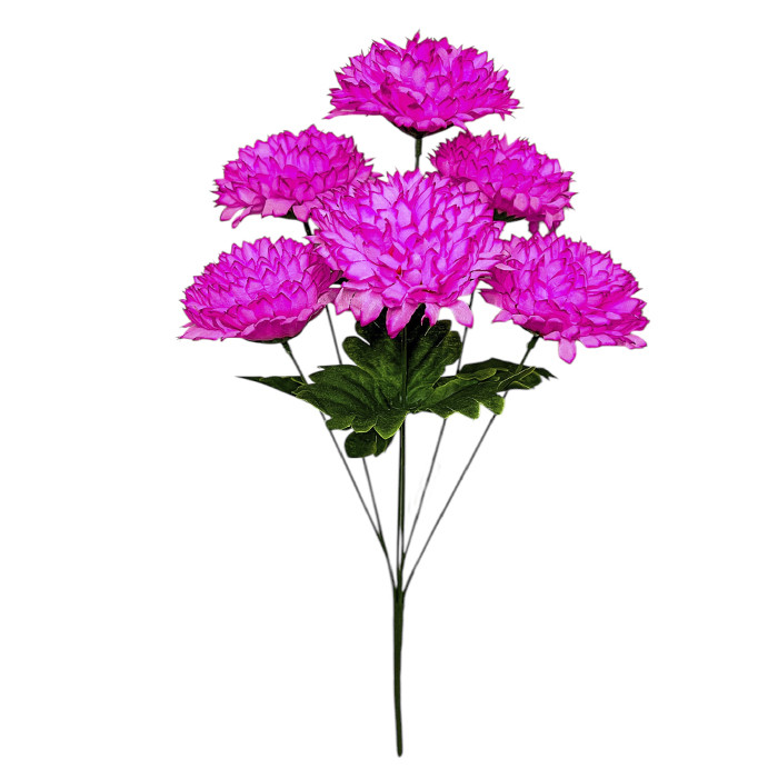 Штучні квіти букет хризантемы набитые, 48см, фото 1