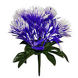 Штучні квіти букет астра заливка пластикова, 19см, фото 2