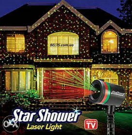 Лазерний проєктор Star Shower Laser Light (світлова гірлянда на будинок, міні лазер Старошор)