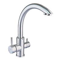 Змішувач для кухні з виходом для питної води Champion SUS-021, нерж. сталь (CH0330)