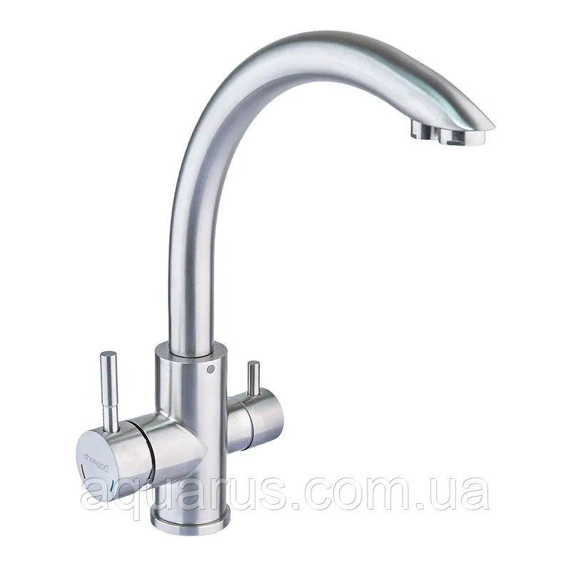 Змішувач для кухні з виходом для питної води Champion SUS-021, нерж. сталь (CH0330)