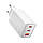 Зарядний пристрій ESSAGER ECT67W Gan 1USB 2T-C 67W white, фото 3