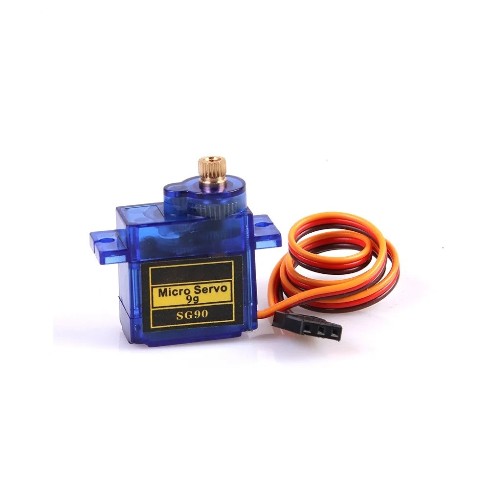 Сервопривід Servo Motor SG90 9G, 180°, аналоговий, металевий редуктор, для FPV дронів