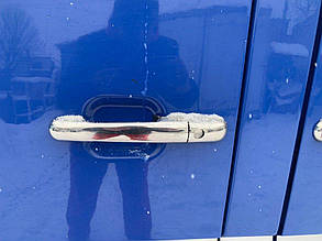 Накладки на ручки (4 шт, нерж) OmsaLine - Італійська нержавійка для Volkswagen LT 1995-2006 рр