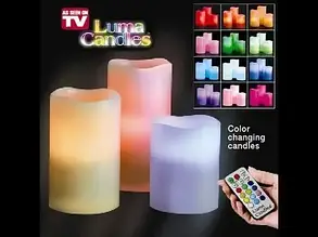 Світлодіодні LED свічки Luma Candles з пультом, фото 3