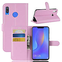 Чохол-книжка Litchie Wallet для Huawei P Smart+ Світло-рожевий