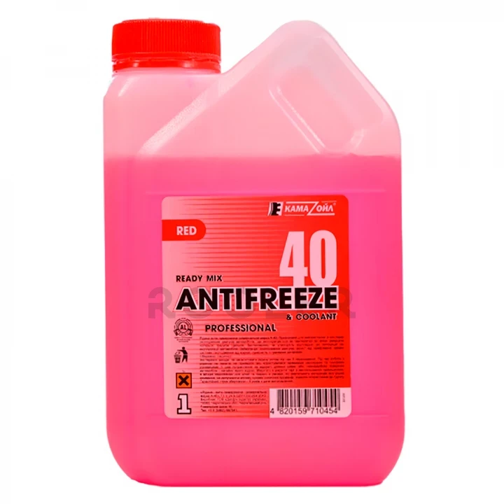 Антифриз КАМА -40 (червоний) 1 л, фото 1