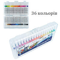Маркери акрилові, набір36 шт, Kite Creative Маркери для письма на всіх поверхнях Маркери для оформлювальних робіт
