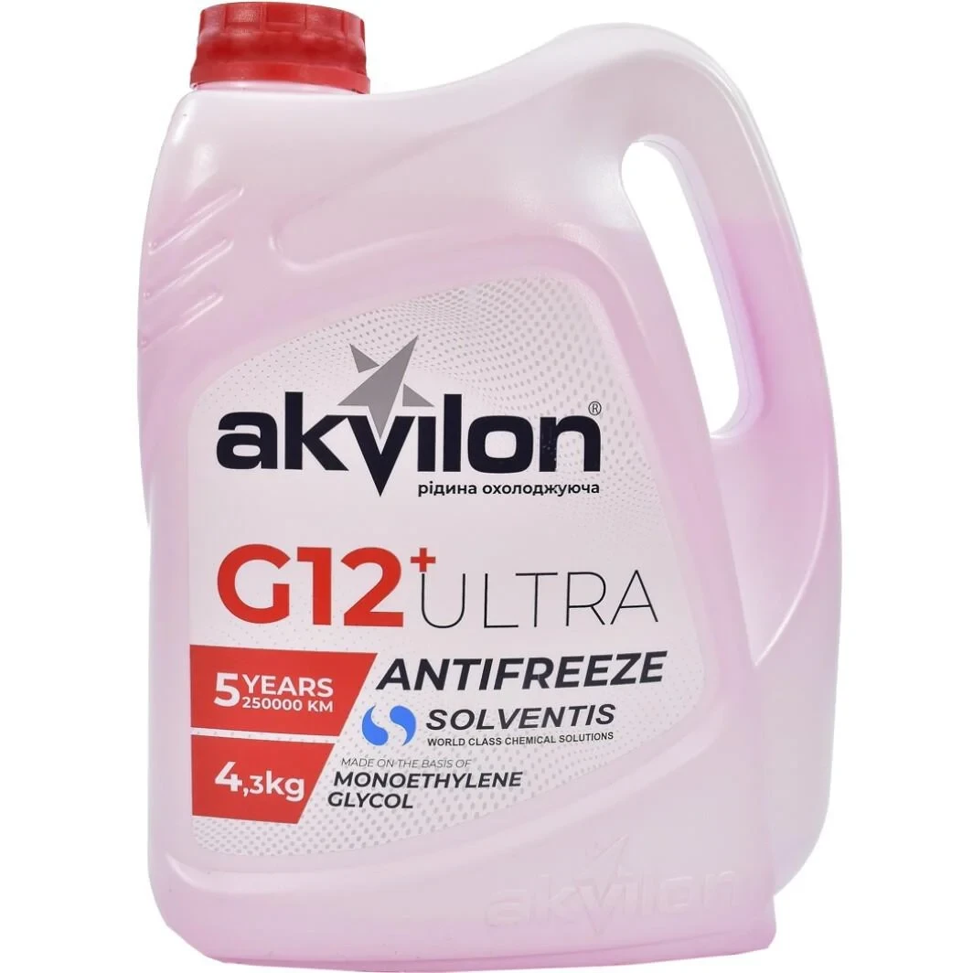 Антифриз Akvilon ULTRA G12 4,3кг червоне