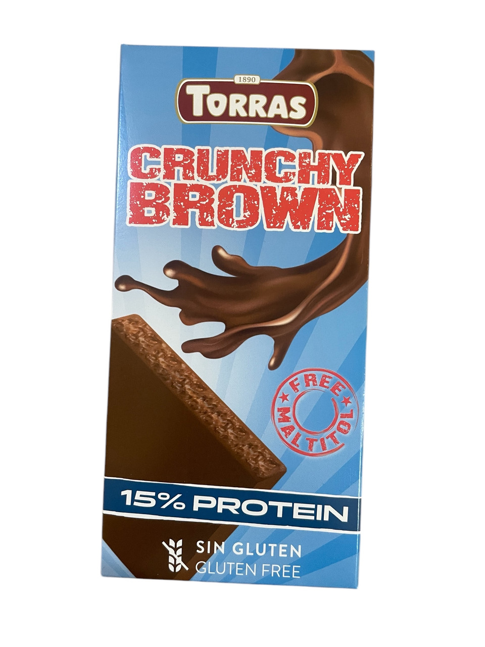 Безглютеновий молочний шоколад Torras Crunchy Brown 100 г Іспанія