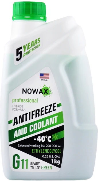Антифриз NOWAX (gren.),G11+(1кг)