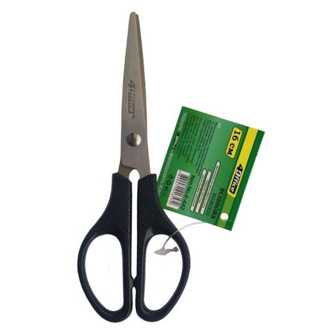 Ножиці канцелярські 4Office 16 см 4-442, фото 1