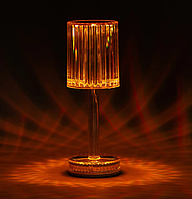 Кришталева сенсорна лампа з USB та кольоровим підсвічуванням, БАКАЛ The lamp AND HA-99
