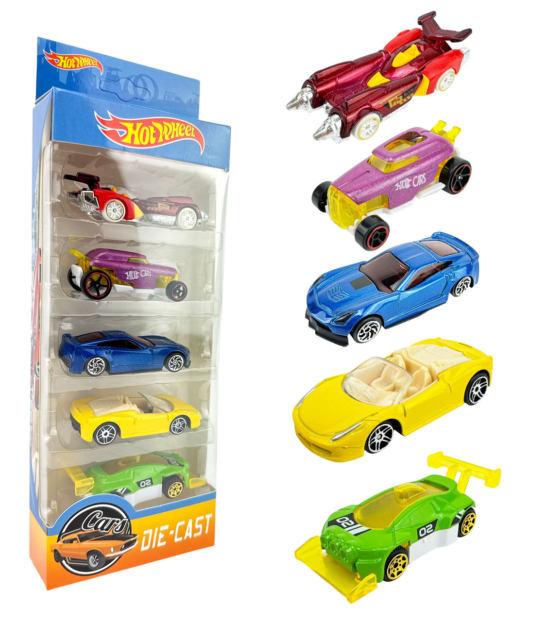 Ігровий набір машинок Хотвіллс DIE-CAST 5шт 779-054