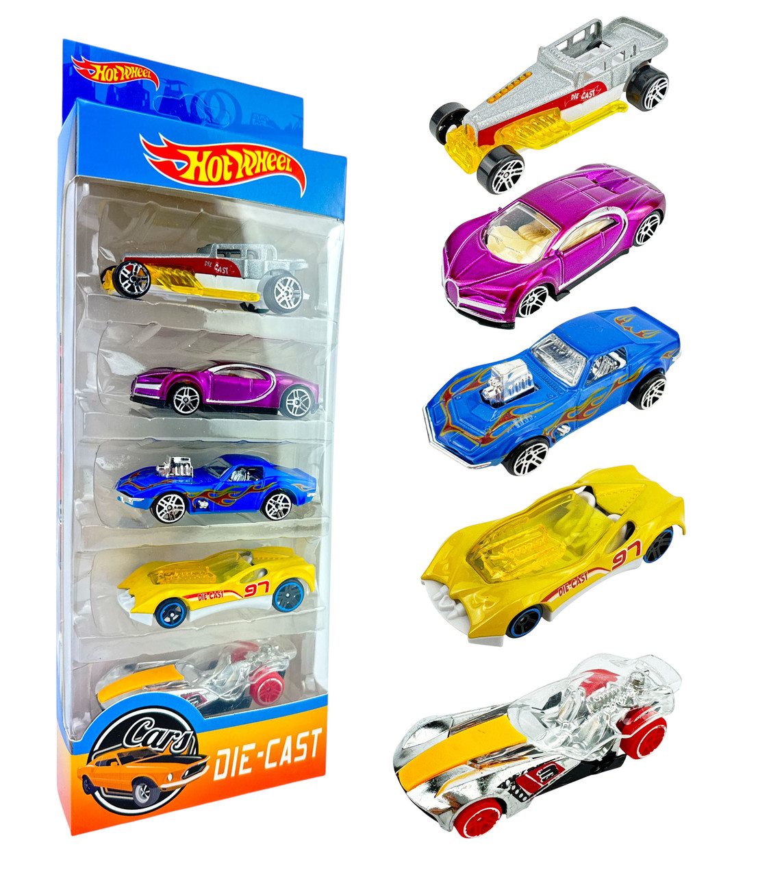 Ігровий набір машинок Хотвіллс DIE-CAST 5шт 779-055, фото 1