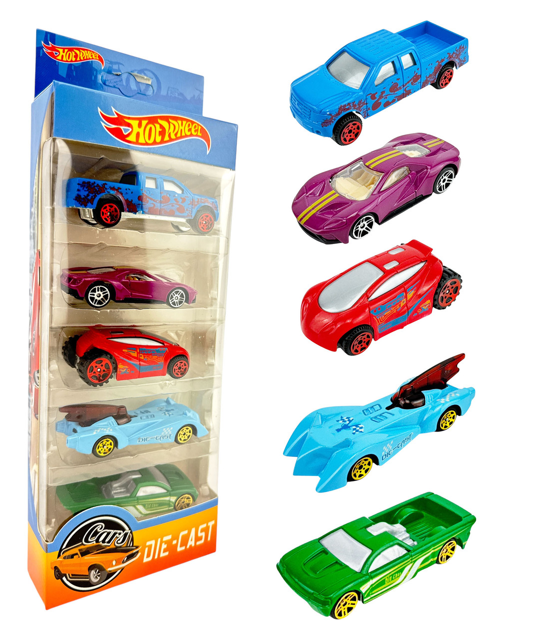 Ігровий набір машинок Хотвіллс DIE-CAST 5шт 779-056, фото 1