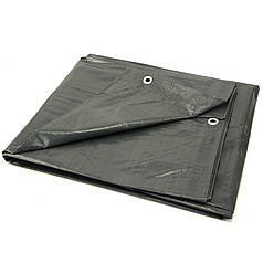 Брезент із люверсами 6x12 м 120 г/м² зелений Geko G70546