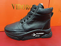 Кросівки жіночі шкіряні зимові