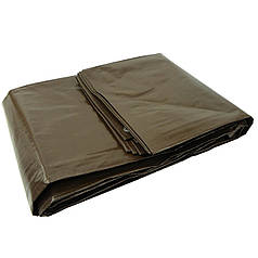 Брезент із люверсами 8х12 м 200 г/м² коричневий Geko G70754