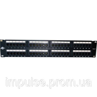 Патч-панель Atcom 19" 48 портов UTP P5148 impulse, фото 1