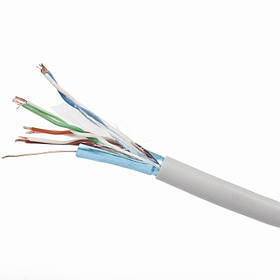 Екранована вита пара 305 м CAT5e, багатожильна, (CCA), AWG24 Cablexpert FPC-5004E-L - MegaLavka