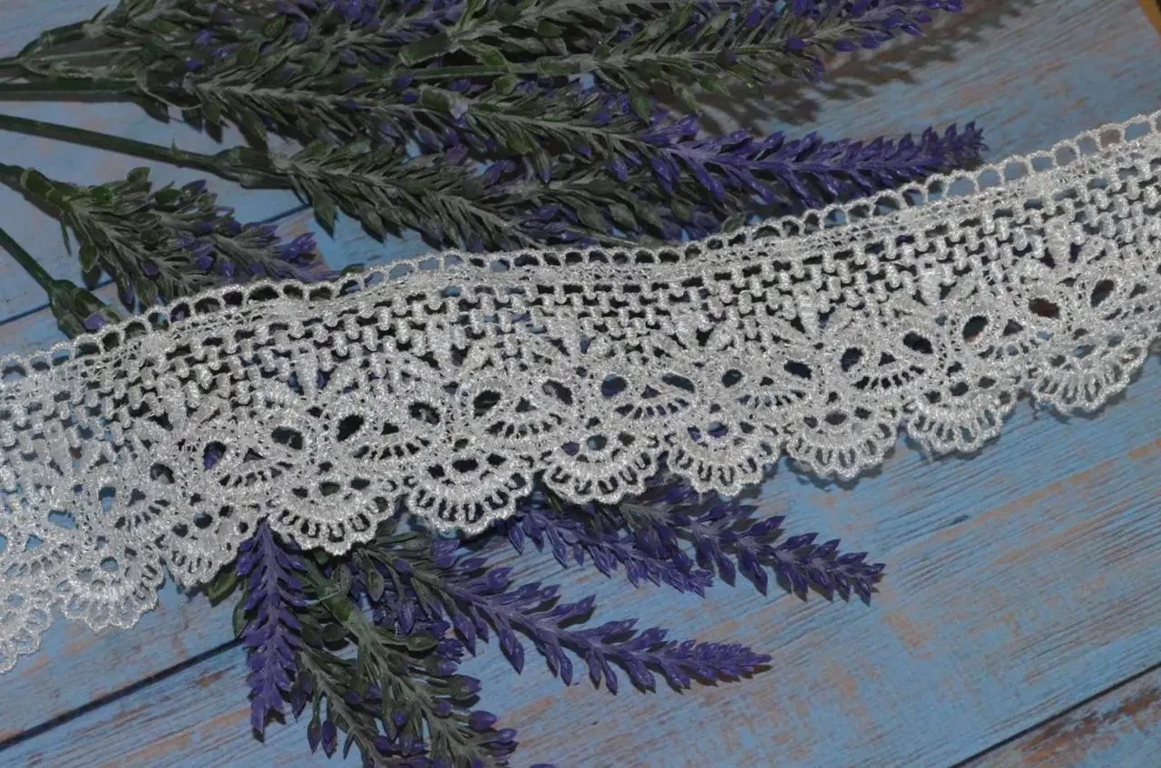 Біле мереживо 6 см, фото 1